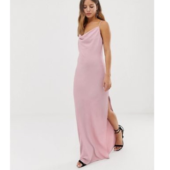 New look NWT maxi dress with cowl neck in lilac size 2 - Picture 1 of 9